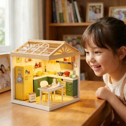 Конструктор-румбокс MINI HOUSE серії "Інтер'єр" &ndash; КУХНЯ (світло)