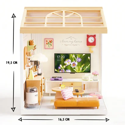 Конструктор-румбокс MINI HOUSE серії "Інтер'єр" &ndash; ВІТАЛЬНЯ (світло)