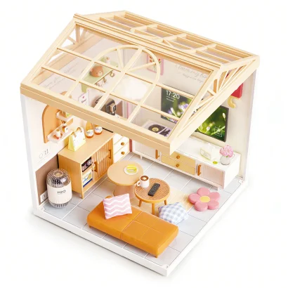Конструктор-румбокс MINI HOUSE серії "Інтер'єр" &ndash; ВІТАЛЬНЯ (світло)