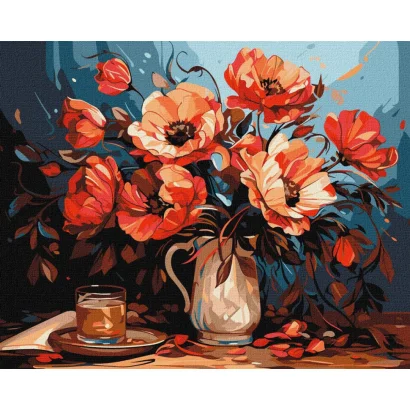 Картина за номерами "Барвисті маки" &copy;art_selena_ua KHO5679, 40х50см                                               