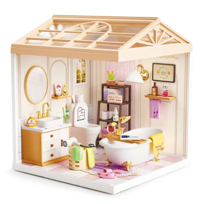 Конструктор-румбокс MINI HOUSE серії "Інтер'єр" &ndash; ВАННА КІМНАТА (світло)