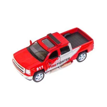 Інерційна машинка &quot;FireFighter&quot; Chevrolet Silverado 2014 KT5381WPR(Red) метал, червоний, масштаб 1:46