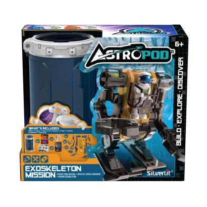 Ігровий набір з фігуркою ASTROPOD &ndash; МІСІЯ &laquo;РУХАЙСЯ В ЕКЗОСКЕЛЕТІ&raquo; (деталі екзоскелета, фігурка)