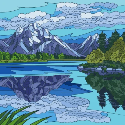 Картина за номерами &quot;Природна гармонія&quot; 11028-AC 30х30 см