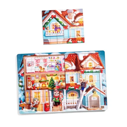 Пазл дитячий дерев'яний &quot;Котячий будинок&quot; (ПСД249) PSD249, 176 елементів