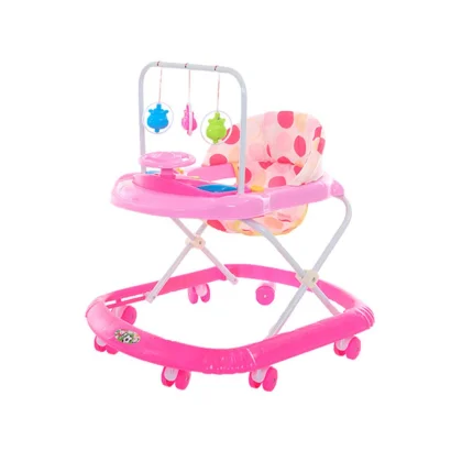 Ходунки дитячі BW2304 з брязкальцями 64x52x54 см (Рожевий)