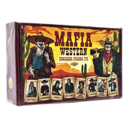 Командна рольова гра &quot;MAFIA WESTERN&quot; MKZ0815, 24 картки