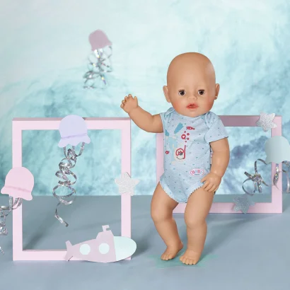 Одяг для ляльки BABY BORN - БОДІ S2 (блакитне)
