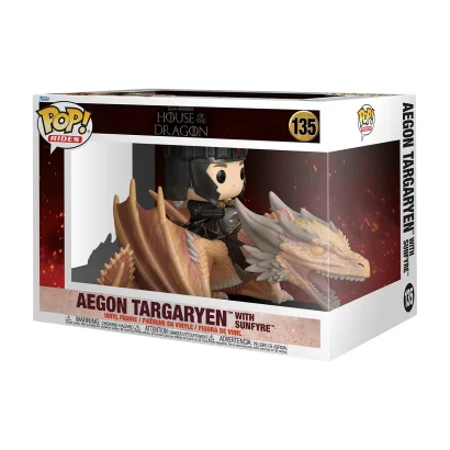 Ігрова фігурка FUNKO POP! Rides серії "Дім Дракона" S4 - ЕЙҐОН ТАРҐАРІЄН І СОНЦЕЖАР