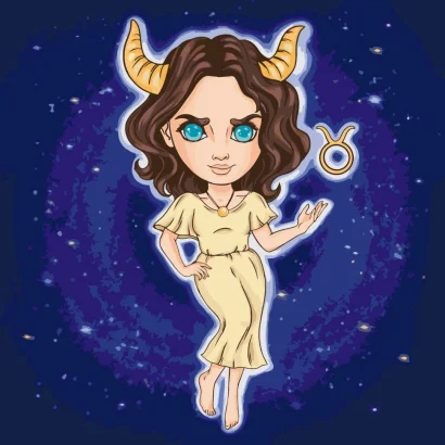 Картина за номерами &quot;Знаки зодіаку. Телець&quot; ©VIKTORIA.GRO.ART 10106-AC 40х40 см