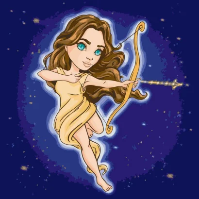 Картина за номерами &quot;Знаки зодіаку. Стрілець&quot; ©VIKTORIA.GRO.ART 10105-AC 40х40 см