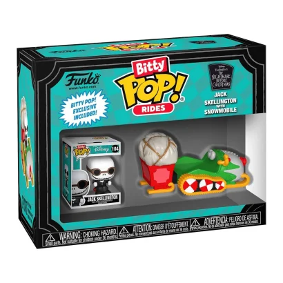 Набір фігурок BITTY POP! Ride серії "Жах перед Різдвом" - ДЖЕК СКЕЛЛІНГТОН І СНІГОХІД