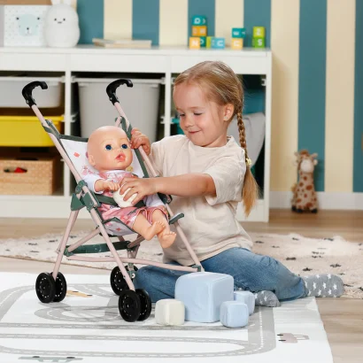 Візочок для ляльки BABY BORN - ТРОПІКИ (прогулянкова, складна)