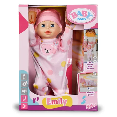 Інтерактивна лялька BABY BORN &ndash; ПЕРШІ КРОКИ ЕМІЛІ (43 см)