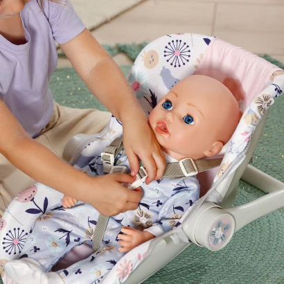 Крісло-переноска для ляльки BABY BORN 2 в 1 &ndash; КВІТКОВИЙ СТИЛЬ