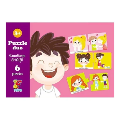 Пазли дитячі "Емоції" SD01, 12 елементів                                        