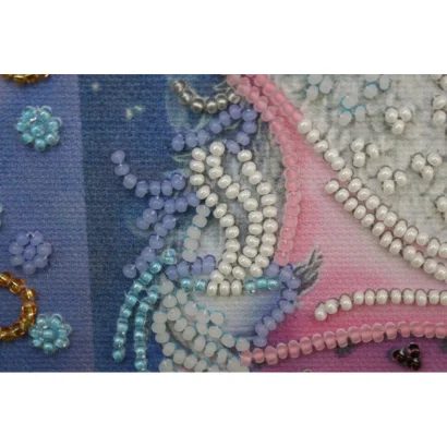 Набір для вишивання бісером &quot;Сова з будильником&quot; AM-102 15х15 см