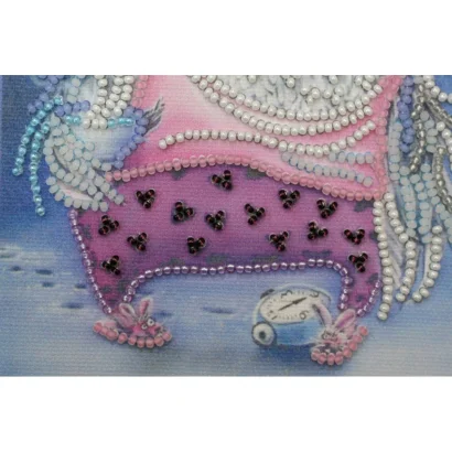 Набір для вишивання бісером &quot;Сова з будильником&quot; AM-102 15х15 см