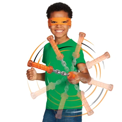 Набір іграш. зброї "Черепашки-Ніндзя MOVIE III" W3 - НУНЧАКИ МІКЕЛАНДЖЕЛО ОБЕРТАЛЬНИЙ УДАР