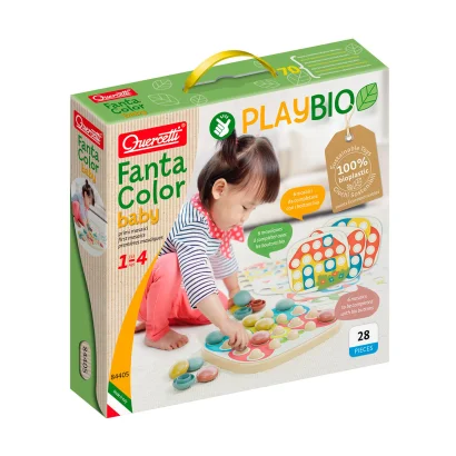 Набір серії "Play Bio" - ДЛЯ ЗАНЯТЬ МОЗАЇКОЮ FANTACOLOR BABY (великі фішки (21 шт.) + дошка)