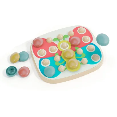 Набір серії "Play Bio" - ДЛЯ ЗАНЯТЬ МОЗАЇКОЮ FANTACOLOR BABY (великі фішки (21 шт.) + дошка)