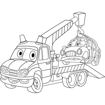 Розпис по полотну "Евакуатор" Art Craft 15067-AC 25х30 см                                                            