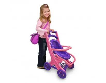 Коляска для ляльок з шезлонгом 0122/02 пластикова