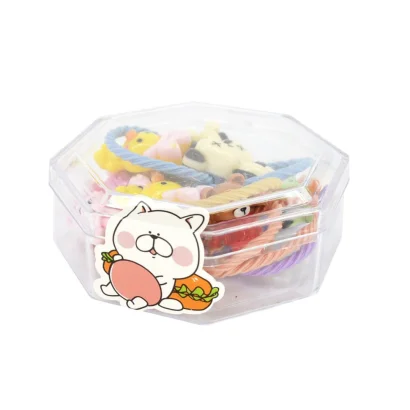 Дитячі резинки для волосся "Веселі тваринки" 0108-308 в коробочці міні