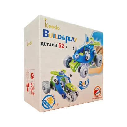 Конструктор Build&amp;Play 2 в 1 "Гоночні машини" HANYE J-7726, 52 елементи