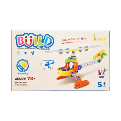 Конструктор Build&amp;Play &quot;Вертоліт&quot; HANYE J-7710, 78 елементів