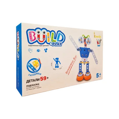 Конструктор дитячий Build&amp;Play "Робот" Keedo J-7709, 59 елемента