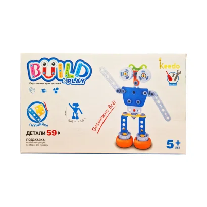 Конструктор дитячий Build&amp;Play "Робот" Keedo J-7709, 59 елемента