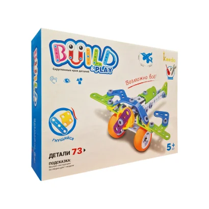 Конструктор Build&amp;amp;Play "Літак" HANYE J-7706, 73 елементи