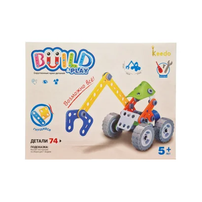 Конструктор Build&amp;Play "Екскаватор" HANYE J-7704, 74 елементи