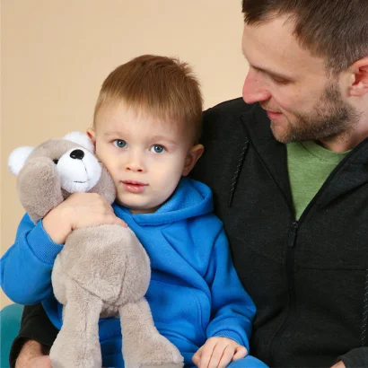 Іграшка м'яконабивна пухнастий Ведмедик МС 080501-11 35 см