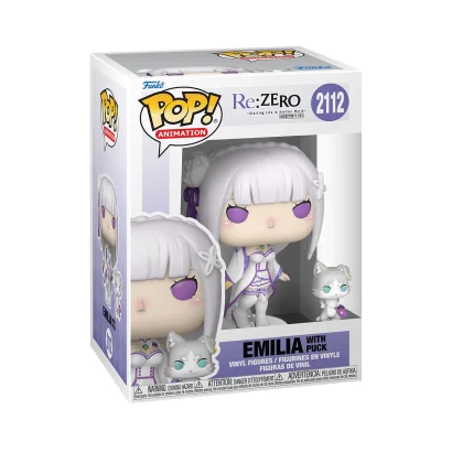 Набір ігрових фігурок FUNKO POP! серії "Re:ZERO" - ЕМІЛІЯ З ПАКОМ