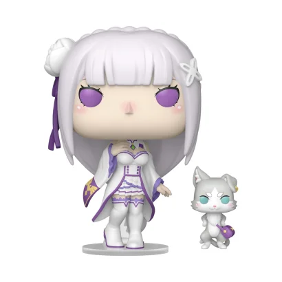 Набір ігрових фігурок FUNKO POP! серії "Re:ZERO" - ЕМІЛІЯ З ПАКОМ