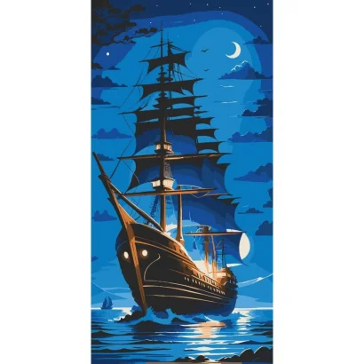 Картина за номерами &quot;Перлина ночі&quot; 10566-AC 40x80 см