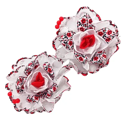 Банти дитячі на резинці для волосся &laquo;Вишиваночка&raquo; 0108-352, 2 штуки