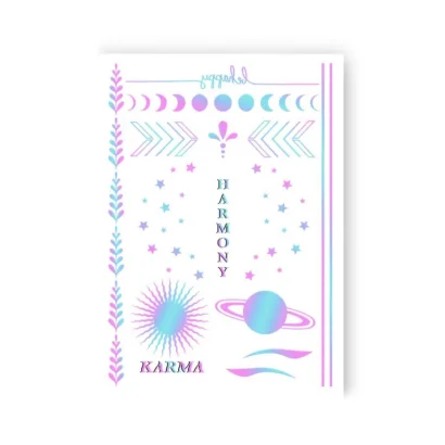 Набір тимчасових татуювань "Harmony mood" LB-186 голограма                                                                   