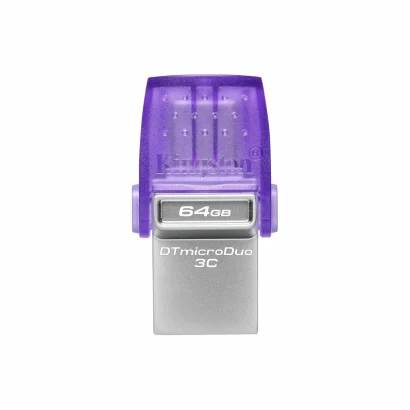 Флеш-накопичувач Kingston USB 3.2 DT microDuo 3C 64GB (Type-A/Type-C) (200Mb/s)