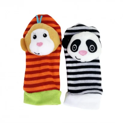 Дитячий набір: шкарпетки та браслетики "Мавпа та панда" MGZ-1208