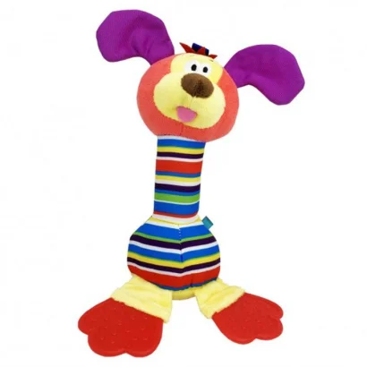 М`яка іграшка-брязкальце &quot;Собака&quot; TM Happy Monkey MGZ-1216-3 з дзвіночком