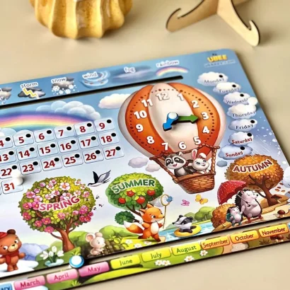 Дитяча гра Календар -2 &quot;Повітряна куля&quot; (ПСД259) PSD259 ENG