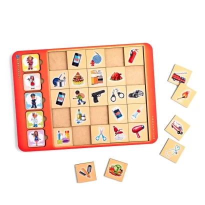 Дерев'яний пазл-вкладиш &quot;Асоціації-професії&quot; (ПСД073) PSD073