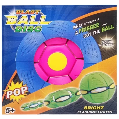 Літаючий трансформерний м'яч «FLAT BALL» FB-001 Рожевий