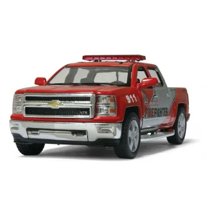 Інерційна машинка &quot;FireFighter&quot; Chevrolet Silverado 2014 KT5381WPR(Red) метал, червоний, масштаб 1:46