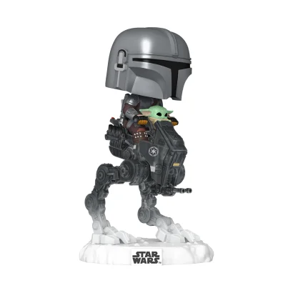 Ігрова фігурка FUNKO POP! Rides серії "Мандалорець і Ґроґу" - МАНДО З ҐРОҐУ НА ВСЮДИХОДІ