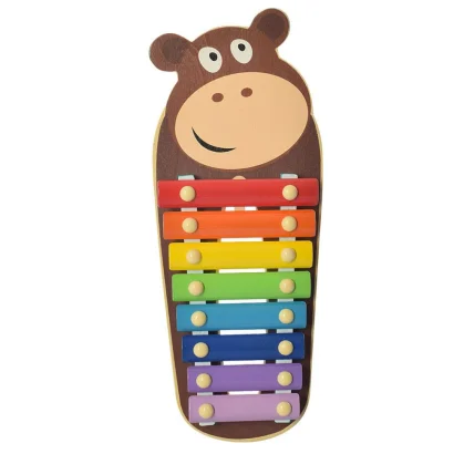 Дитяча іграшка Ксилофон WW-189 дерев'яний  Бегемот