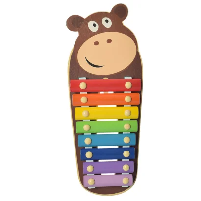 Дитяча іграшка Ксилофон WW-189 дерев'яний  Бегемот